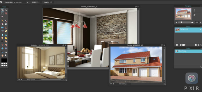 Pixlr programa para editar fotos de imóveis online