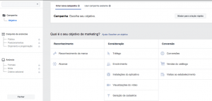 Facebook Ads para corretores de imóveis objetivo