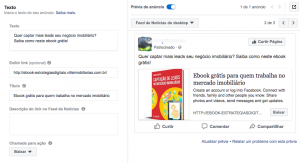 Facebook Ads para corretores de imóveis texto